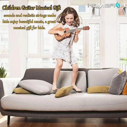 35cm Ukulele Guitar Toy for Kids - Elementary Musical Instrument with Paddles, Simulating Ukulele Music Toy