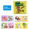 Baby Soft Cloth Book for Newborns 0-12 Months - 3D Animal Family Cognitive Montessori Early Educational Toy, Gift for Kids