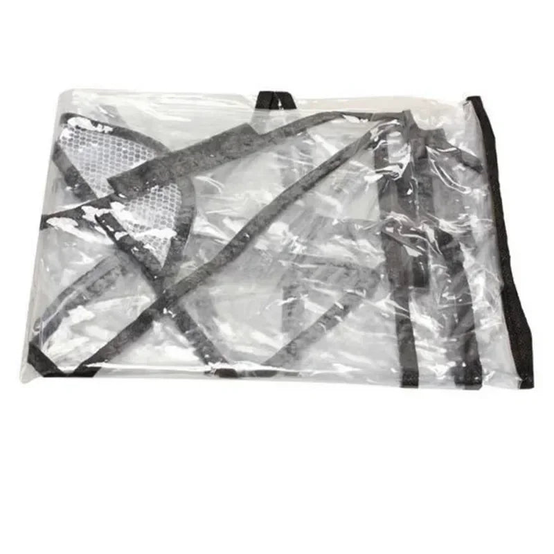 Clear Stroller Rain Cover Baby Car Weather Wind Shield Transparent Breathable Waterproof Trolley Umbrella Pushchair Raincoat