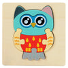 Colorful 3D Wooden Animal Puzzle – Montessori Educational Jigsaw Toy, 10.7 cm (4.21 in)