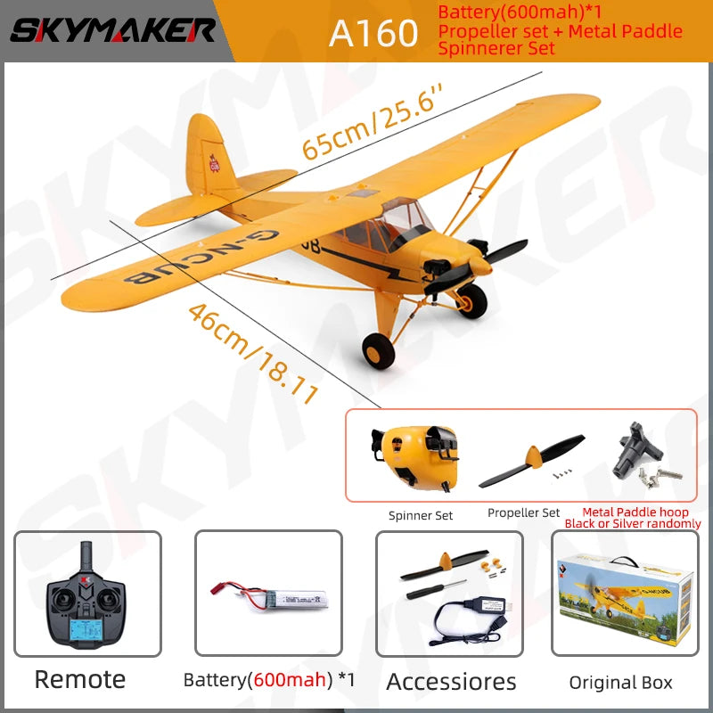 WLtoys A160 2.4G 5CH RC Airplane Remote Control Gliding Electric Brushless Motor EPP