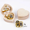 Wooden Love-Shaped Swan Lake Music Box with Mirror You Are My Sunshine Birthday Gift Decoration