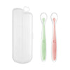 Baby Food Feeding Spoon Set – Stainless Steel Scraping & Soft Silicone Spoon for Infants and Toddlers – Includes Storage Box – BPA Free Baby Utensils for Puree, Soft Foods & Weaning