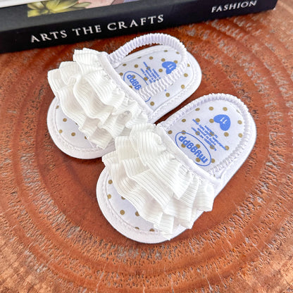 Infant Baby Girls Summer Sandals – Newborn Toddler First Walker Crib Dress Shoes