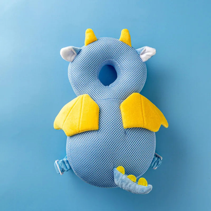 Baby Head Protector Backpack Pillow for Kids 1-3Y, Soft PP Cotton Protective Cushion, Cartoon Security Pillow