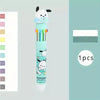 Sanrio Cartoon Ballpoint Pen Set – 10-Color 0.7mm Kuromi, Hello Kitty, Cinnamoroll School Stationery for Students