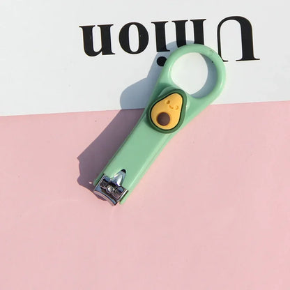 Cartoon Animal Fruit Nail Clippers for Kids, Nail Scissor Cutter, Trimmer, and Beauty Nail Scissors for Children