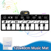 80x30cm Kid Music Piano Mat - Toddler Floor Keyboard Dance Mat with 8 Animal Sounds, Educational Toy for Kids