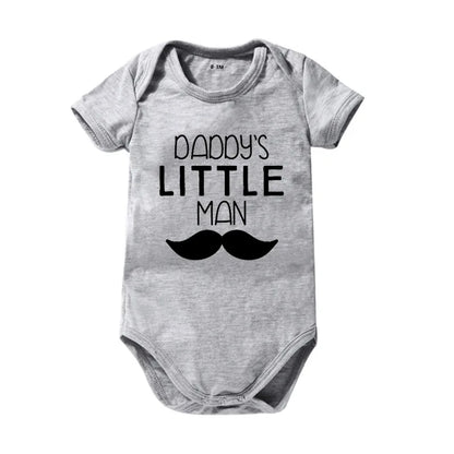 Popular "Mom+Dad=Me" Baby Romper – 100% Cotton Summer Onesie, Newborn Baby Clothes, Unisex Crawling Clothes, Comfortable and Cute