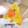 Stuffed Plush Hand and Finger Puppets, Duck Lamb Cow Dog Horse Educational Toy for Kids