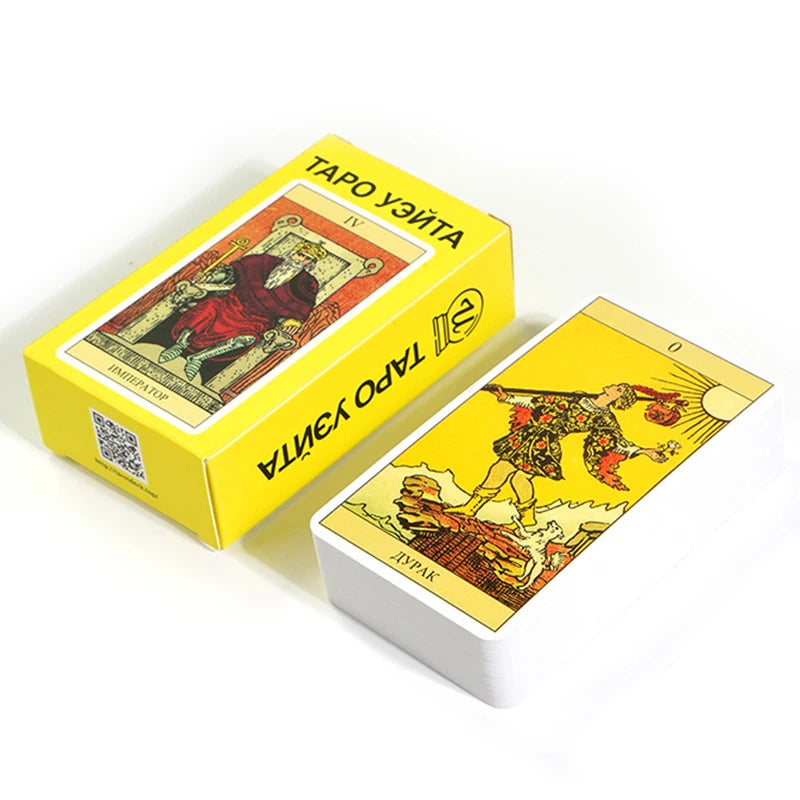 Rider Waite Tarot Cards - Divination & Oracle Deck, English, Russian & Spanish Versions, Beginner-Friendly Party Game Toy
