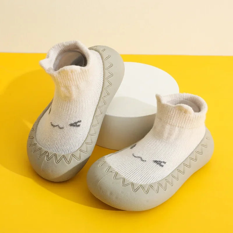 Cute Kids Boy Girl Shoes Soft Rubber Sole Child Floor Sneakers Baby Booties Toddler First Walker