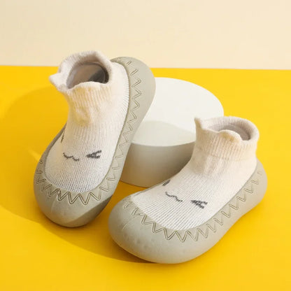 Cute Kids Boy Girl Shoes Soft Rubber Sole Child Floor Sneakers Baby Booties Toddler First Walker
