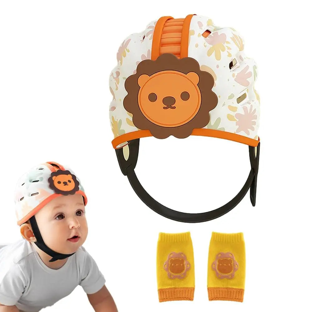 360° Adjustable Baby Safety Helmet – Soft Foam Head Protector for Infants & Toddlers (6-24 Months)