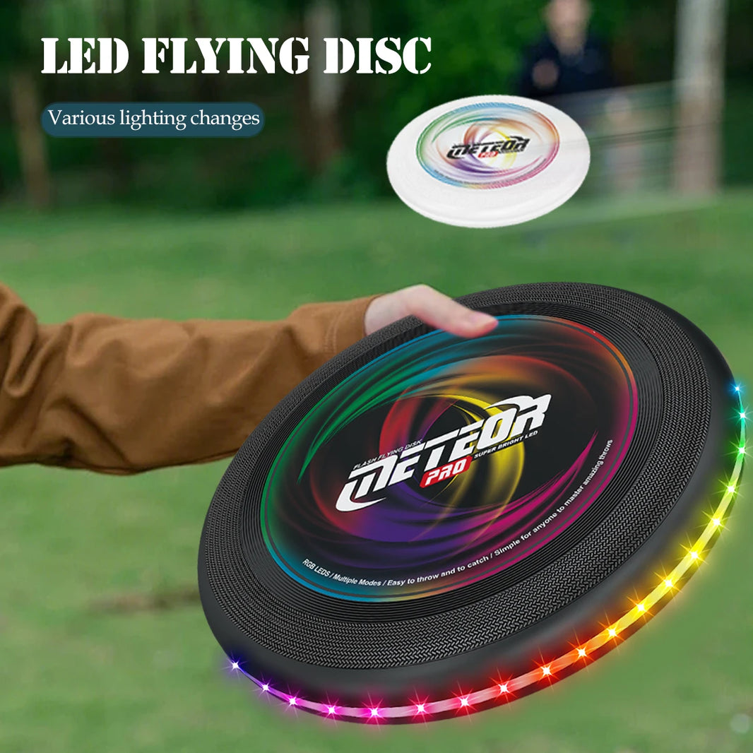 LED Flying Disc — Color-Changing Light-Up Frisbee for Night Play, Lightweight Outdoor Toy & Sport Disc for Kids & Adults