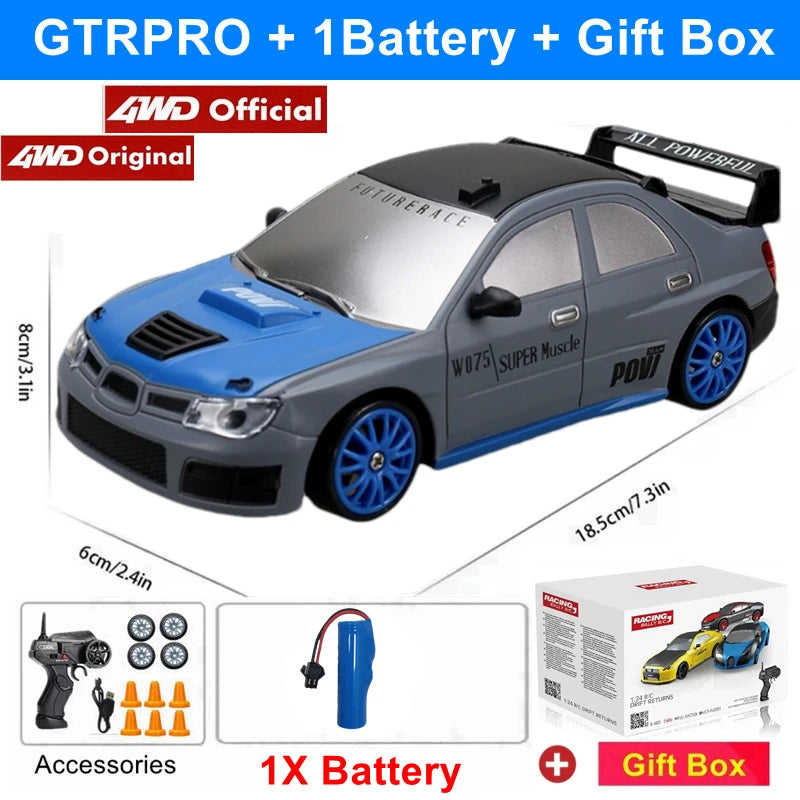 2.4G High-Speed Drift RC Car 4WD AE86 Model Remote Control Racing Toy
