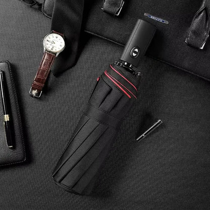 Automatic Windproof Double-Layer Large Umbrella – 10K Strong Frame, Luxury Business Umbrella for Men & Women