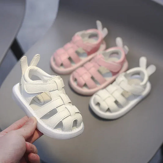 Baby Girls’ Genuine Leather Sandals – Boys’ Summer Shoes, Infant & Toddler Non-Slip Soft-Soled Kids’ Casual Beach Sandals