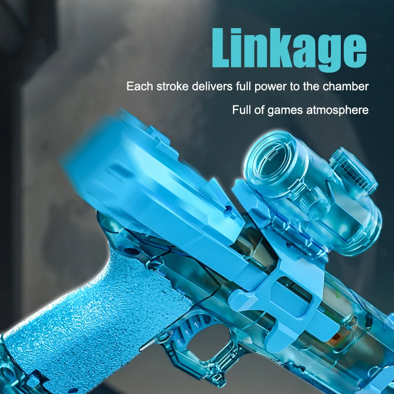 Electric Water Gun with 26 Ft Range – High Capacity Light-Up Summer Pool Toy