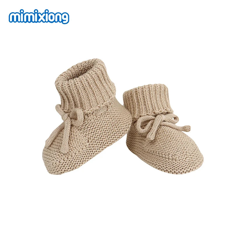 Baby First Walkers – Breathable Anti-Slip Knitted Booties for Newborn Boys & Girls, 0-18M Unisex Prewalkers