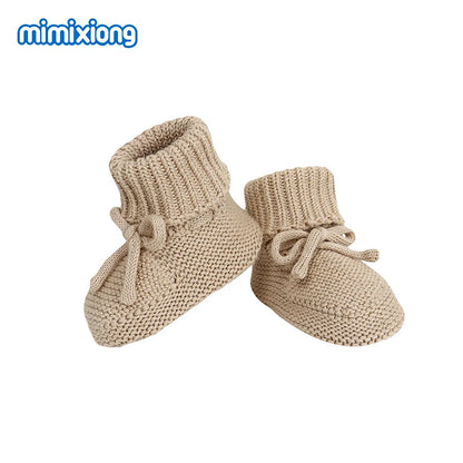 Baby First Walkers – Breathable Anti-Slip Knitted Booties for Newborn Boys & Girls, 0-18M Unisex Prewalkers
