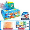 Montessori Baby Carrot Harvest Pull Toy for Toddlers - Motor Skills Training Tissue Box Game