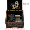 As The World Falls Down Fantasy 18-Note Wooden Music Box New Year Christmas Birthday Gift