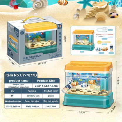 Montessori Wooden Magnetic Fishing Toys for Kids – Cartoon Marine Life Cognition, Parent-Child Interactive Education Game