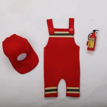 Newborn Photography Props Clothing Set, Baby Boy and Girl Costume for Photoshoot, Size 0 Romper and Accessories