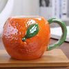 1-Piece Ceramic Kids Fruit Mug — Strawberry, Pumpkin & Pineapple Handgrip Coffee & Milk Cup | Cute Breakfast & Birthday Gift