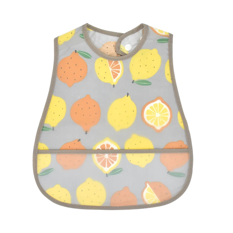 2023 New Cartoon Pattern EVA Waterproof Baby Bibs – Adjustable Feeding Apron with Pocket for Kids, Baby Burp Cloths - Kidzy Market