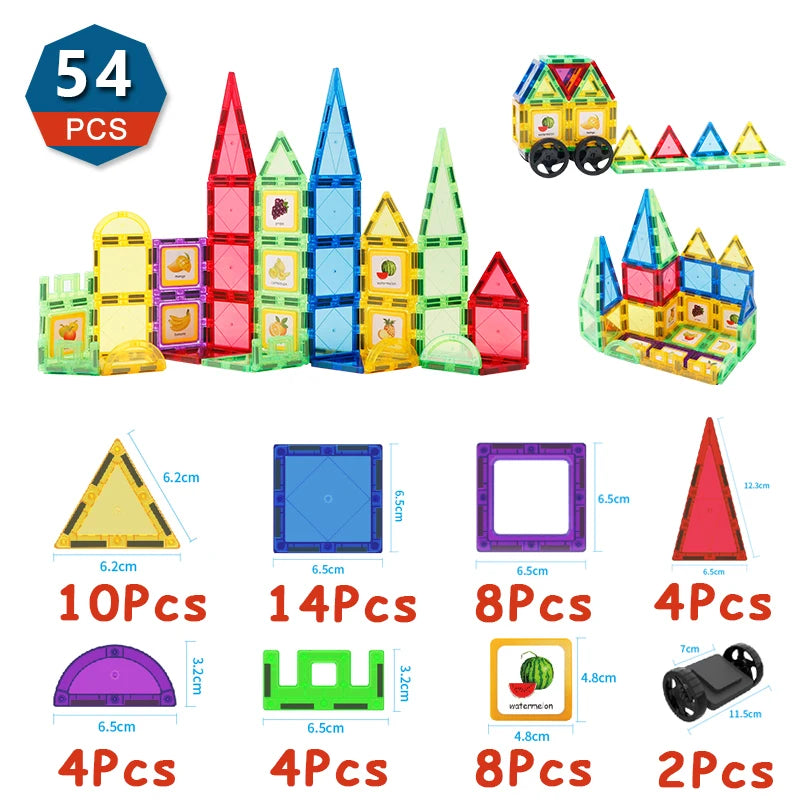 DIY Designer Magnetic Building Blocks Construction Set