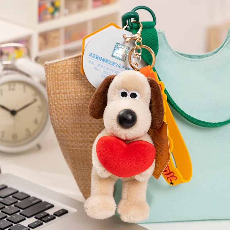 Cute Dog Plush Pendant Keychain, Bag and Car Accessory Gift for Children