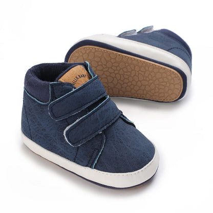 New Baby Shoes Retro Leather Boy Girl Multicolor Toddler Rubber Sole Anti-Slip First Walkers Infant Moccasins
