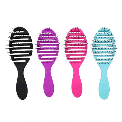 Wet & Dry Hair Brush Comb - Barber Pro Styling Tools - Anti-Tangled, Anti-Static Scalp Massage Brush - Magic Hair Comb
