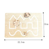 Montessori Busy Board DIY Wood Accessories – Early Learning Ball, Calculation, Bulldozer, Castle, Helicopter Educational Toy for Children Gifts