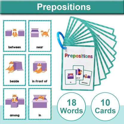 Montessori English Words Learning Cards – Early Education Teaching Aids for Kids and Classroom Use
