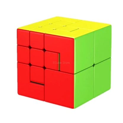 [ECube] MoYu MeiLong Magic Cubes 3x3x3, Puppet Stickerless, Cubing Classroom Puzzle, 3x3 Puppet 1-2, Professional Educational Toy