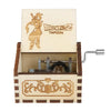 Retro Hand Crank Wooden Music Box Elegant Desktop Musical Box Kids Birthday Festival Gift Vintage Home Craft Ornament