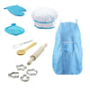 Kids Play Kitchen Set with Chef Apron, Baking Tools & Utensils – Ages 3-6