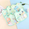 5-Piece Set – Waterproof Baby Bibs with Cartoon Animal Prints – Adjustable Feeding Aprons for Toddlers & Kids (Unisex) - Kidzy Market