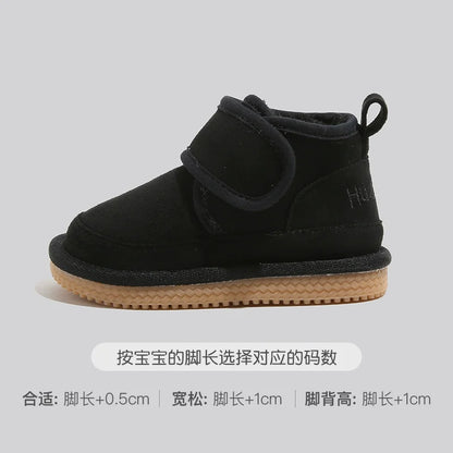 Baby Snow Boots Plush Cotton Winter Shoes for Kids Boys and Girls