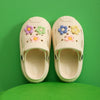 Summer Children’s Hole Slippers – Girls’ Fashion Flower Sandals, Soft Bottom Kids’ Beach Shoes, Toddler Home Slippers