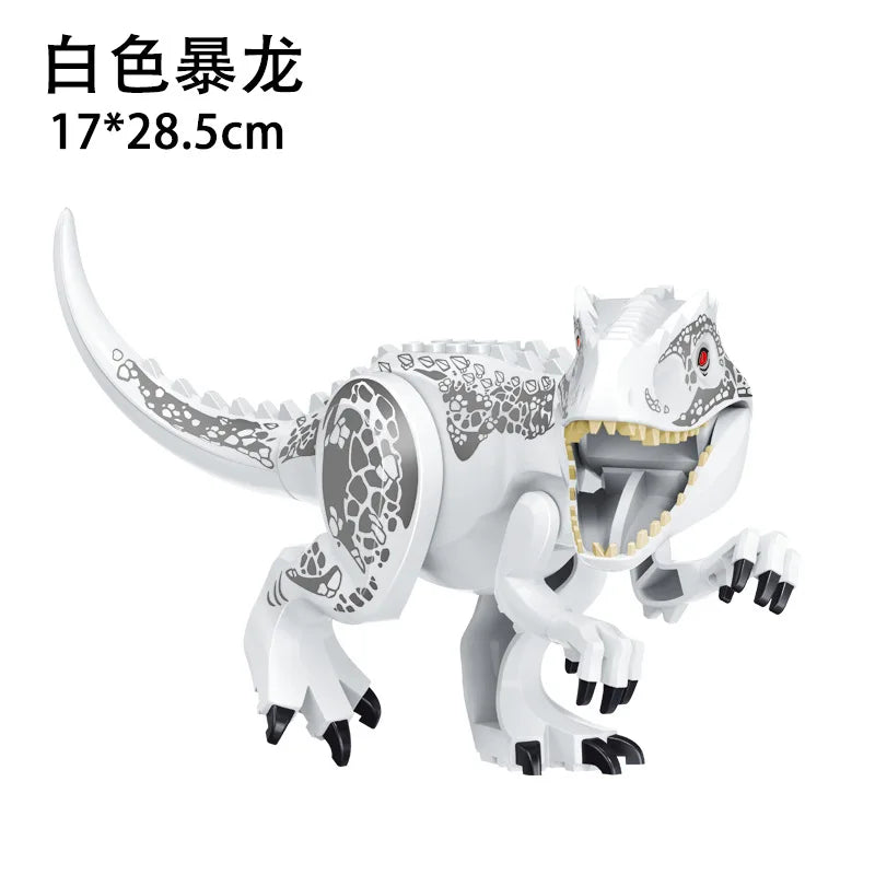 Jurassic World 3 Brutal Raptor Building Blocks – Tyrannosaurus, Indominus, and I-Rex Dinosaur Toy for Kids
