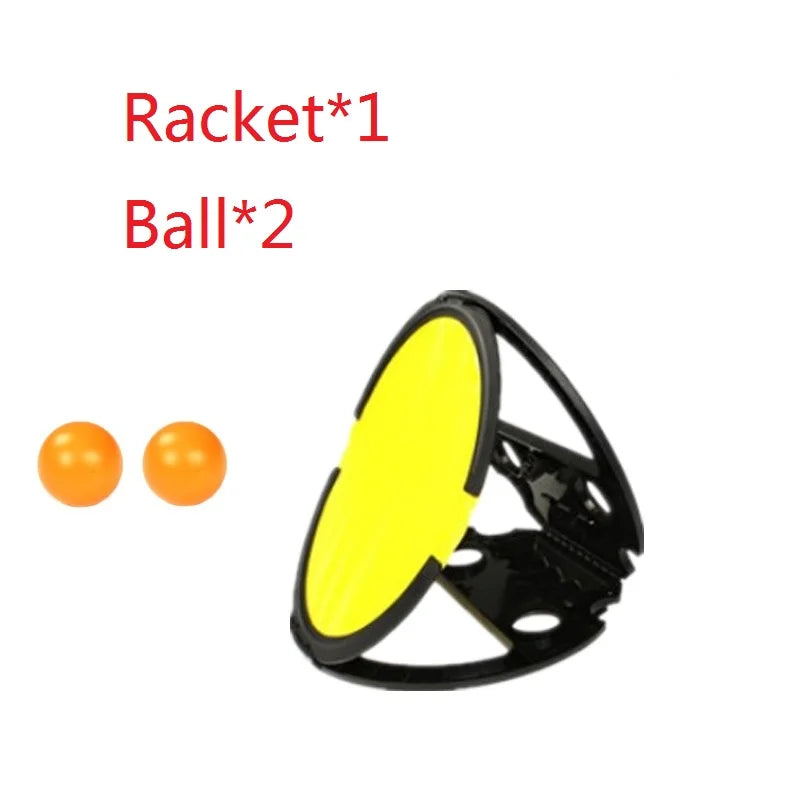 Parent-Child Catch & Throw Racket Set for Kids & Adults – 1 or 2 Pack Hand-Grip Ball Game, Outdoor Fitness Toy
