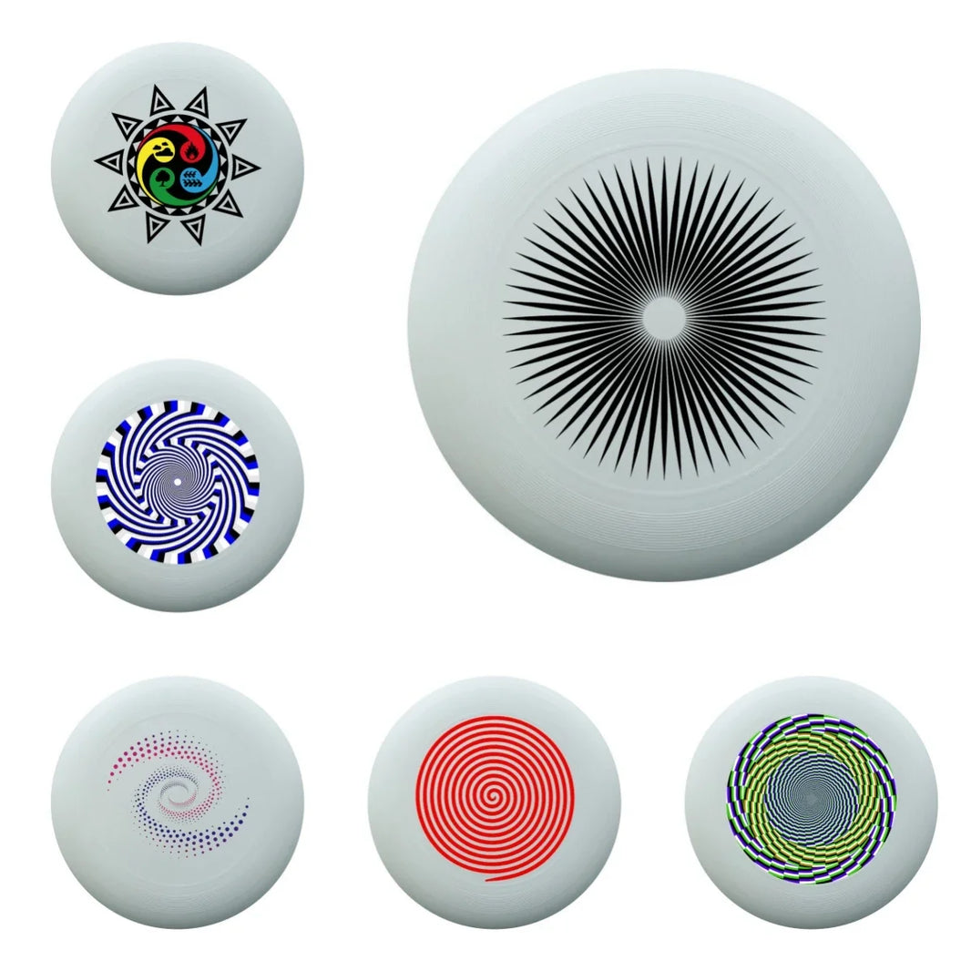 Colorful Flying Disc Frisbee - Portable Outdoor Game & Sports Toy for Kids & Adults (200mm/7.9 in & 275mm/10.8 in)
