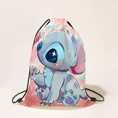 Disney Stitch Cartoon Drawstring Bag for Boys and Girls | Party Gifts, Birthday Decorations, and Backpack - Kidzy Market