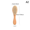 Wooden Handle Baby Hair Brush - Newborn Hair Brush, Infant Comb & Head Massager