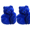 Women's Highland Cow & Teddy Bear Plush Slippers – Soft Indoor Christmas Slip-On, Fits EU 36-41 (26 cm / 10.2 in)