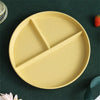 Wheat Straw 3-Compartment Dinner Plate 22 cm (8.7 in) Reusable Microwave-Safe